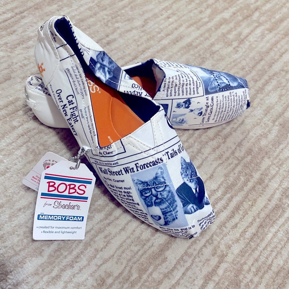 BOBS Skechers Foam Memory Flat. Size 9